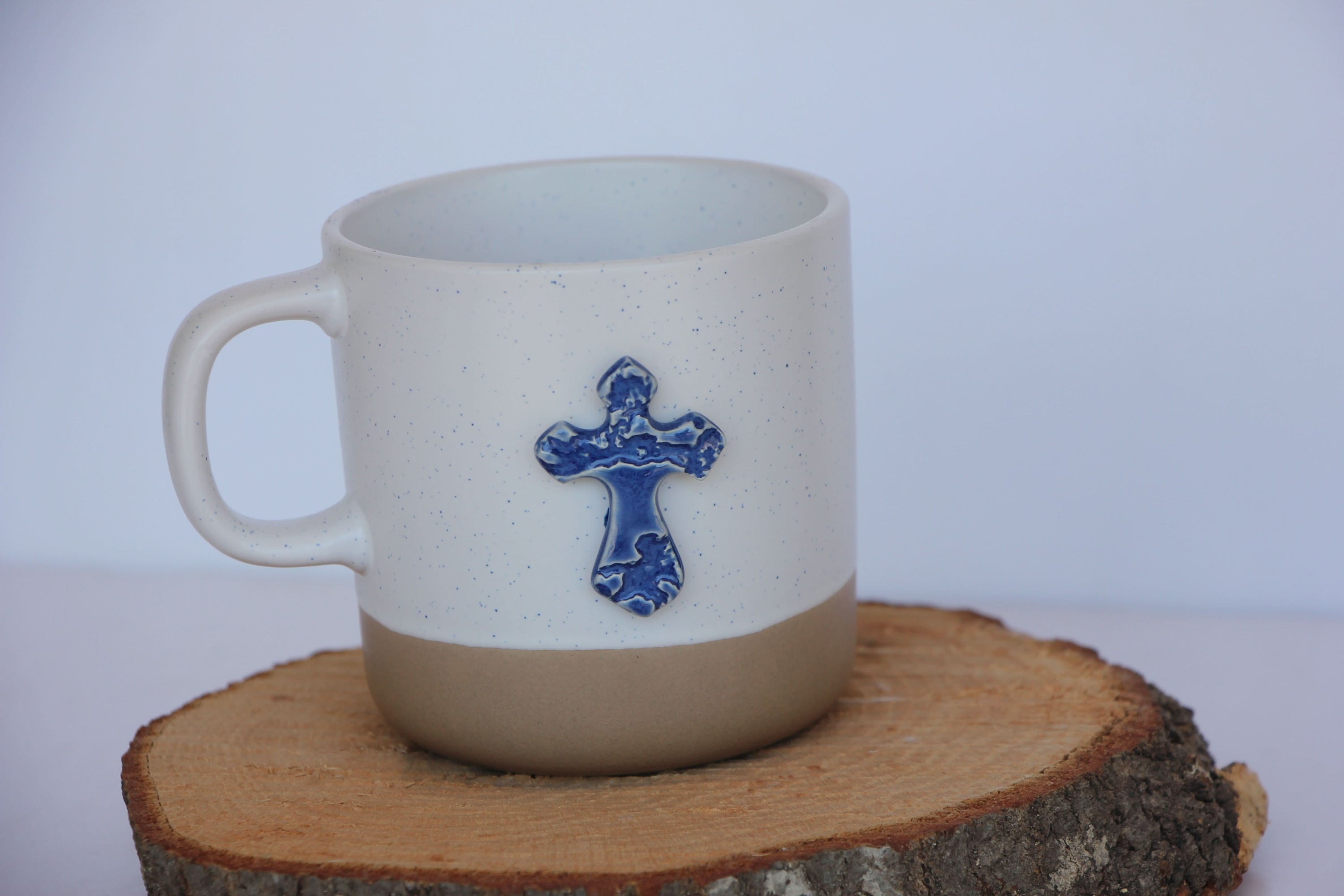 prodigalpottery Ceramic Cross Coffee Mug