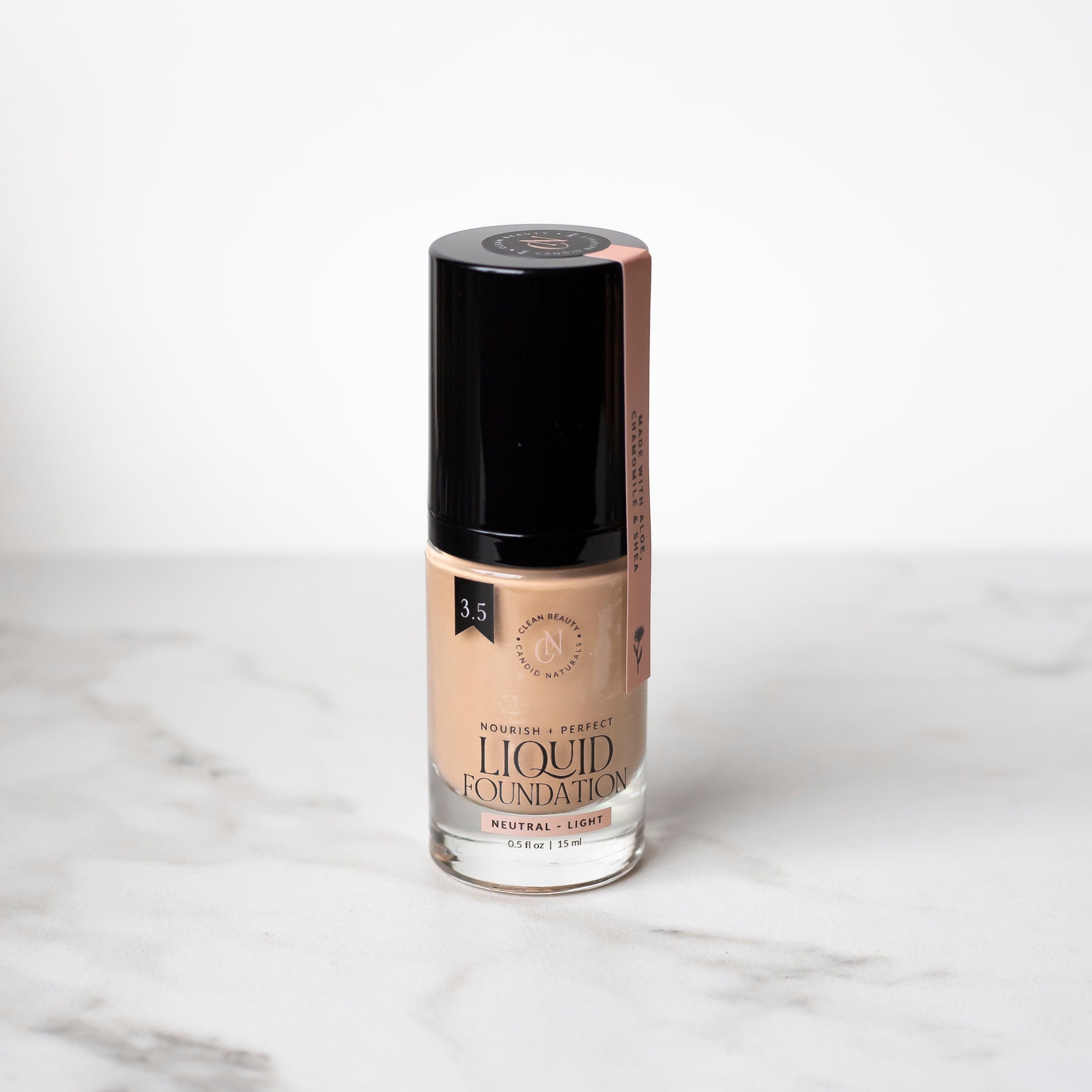 Candid Naturals Half Size (15ml) / 3.5 | Neutral - Light Natural Liquid Foundation