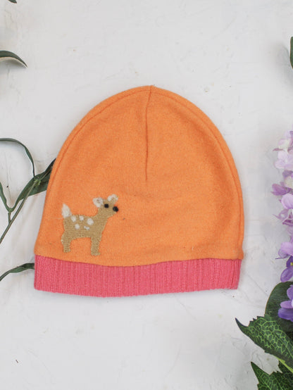 Ash &amp; Rose hat Orange Fawn Cashmere Hat - Toddler