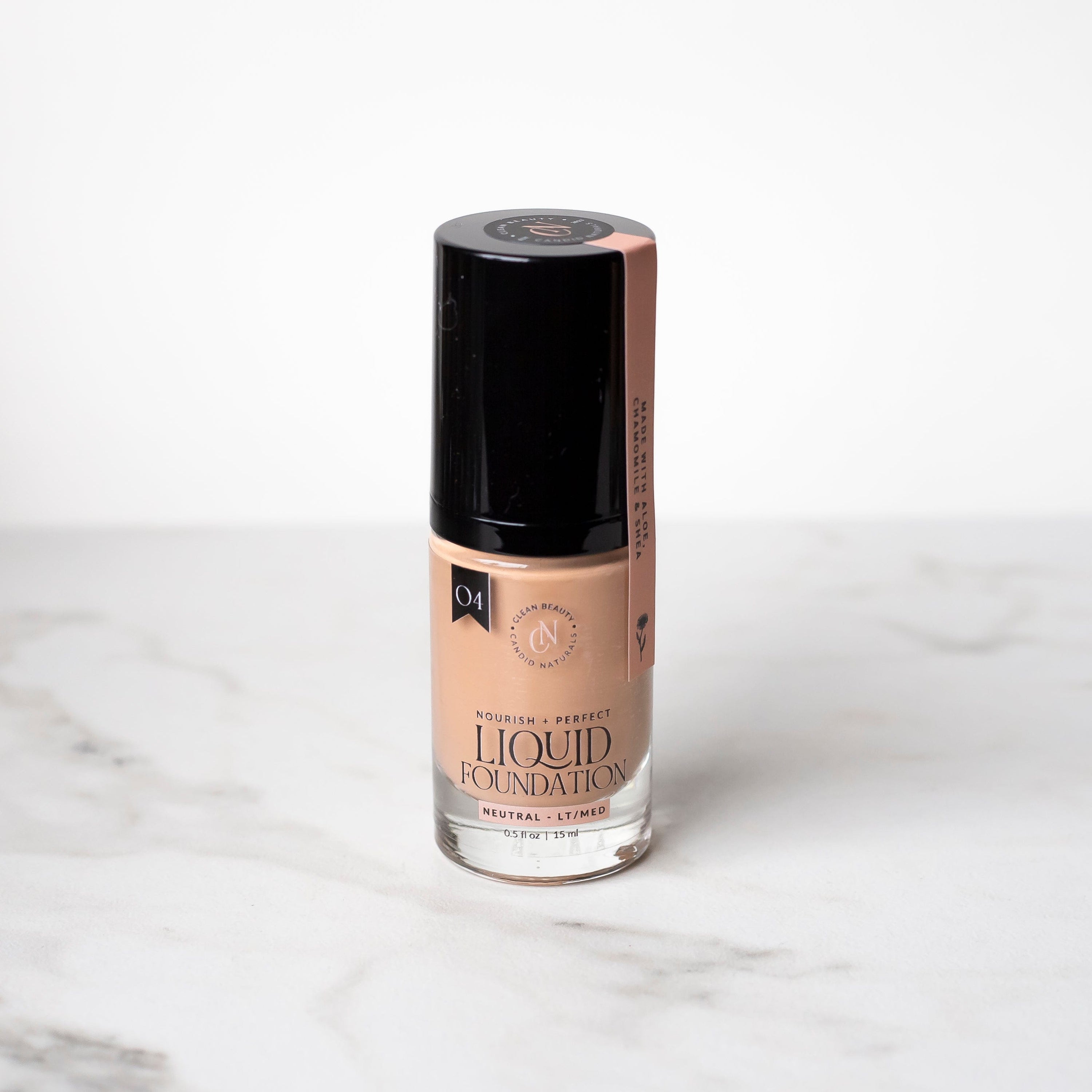Candid Naturals Half Size (15ml) / 04 | Neutral - Light/Medium Natural Liquid Foundation