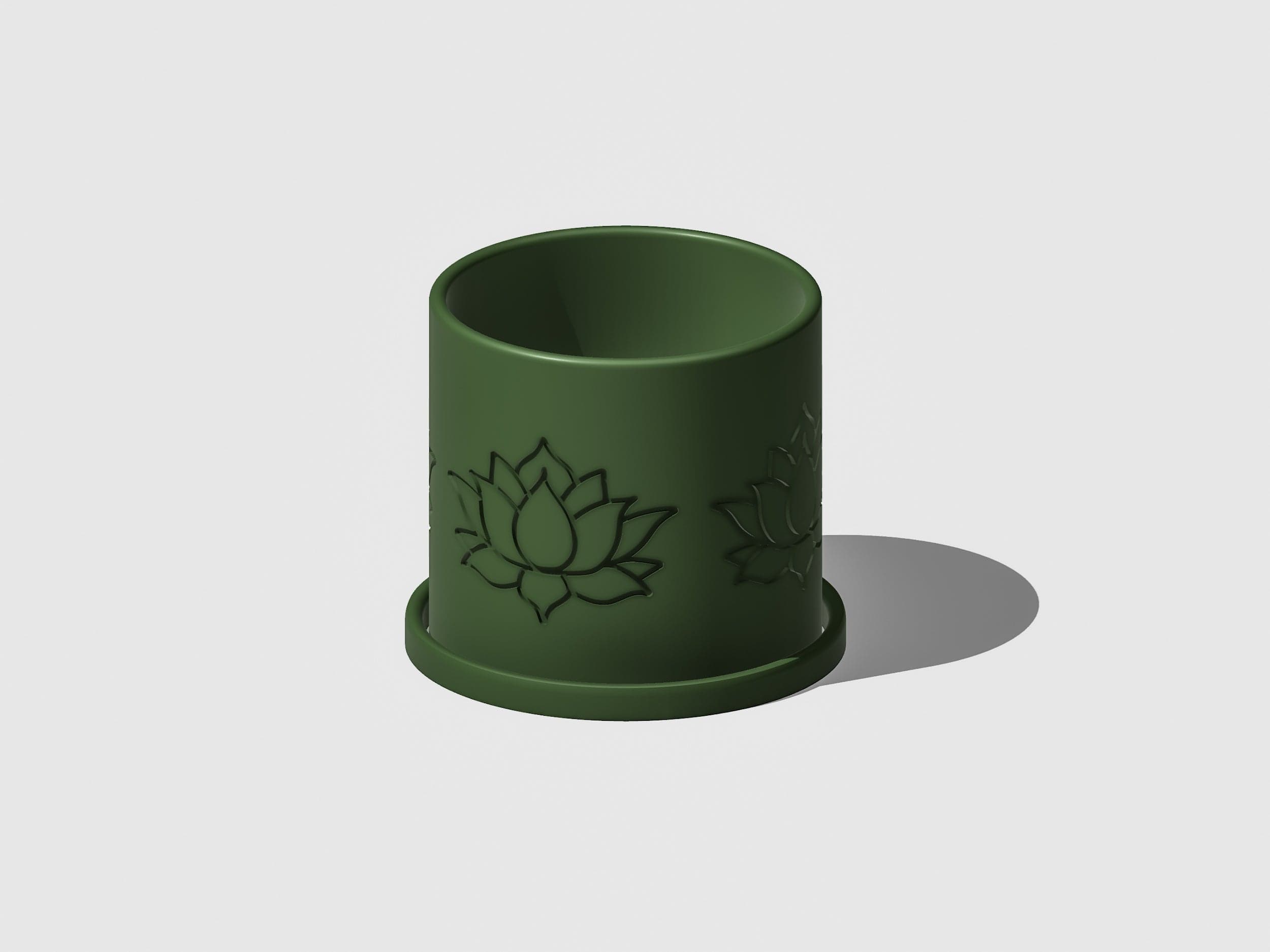 Rosebud HomeGoods Pots &amp; Planters Lotus Flower Pot with Drainage