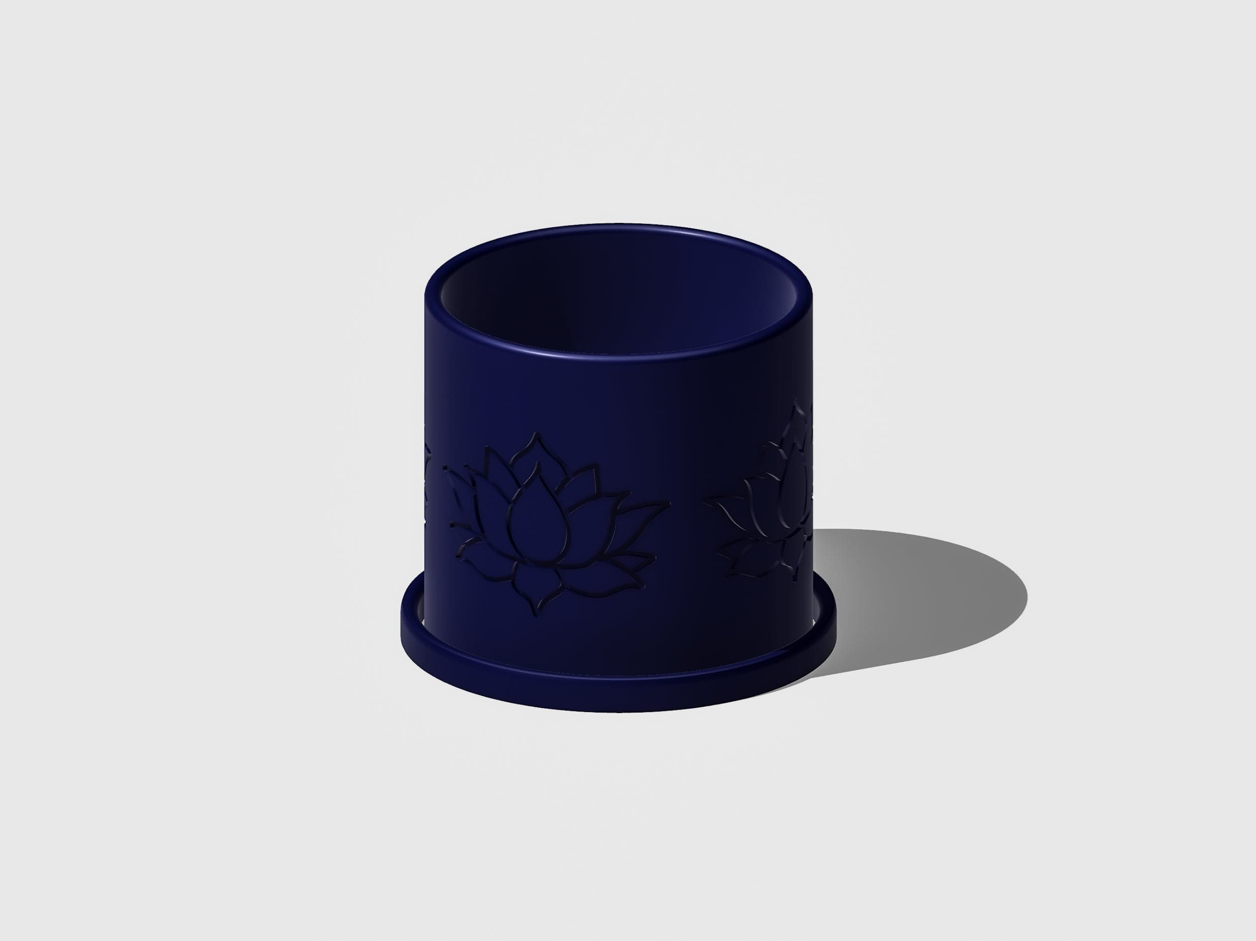 Rosebud HomeGoods Pots &amp; Planters Lotus Flower Pot with Drainage