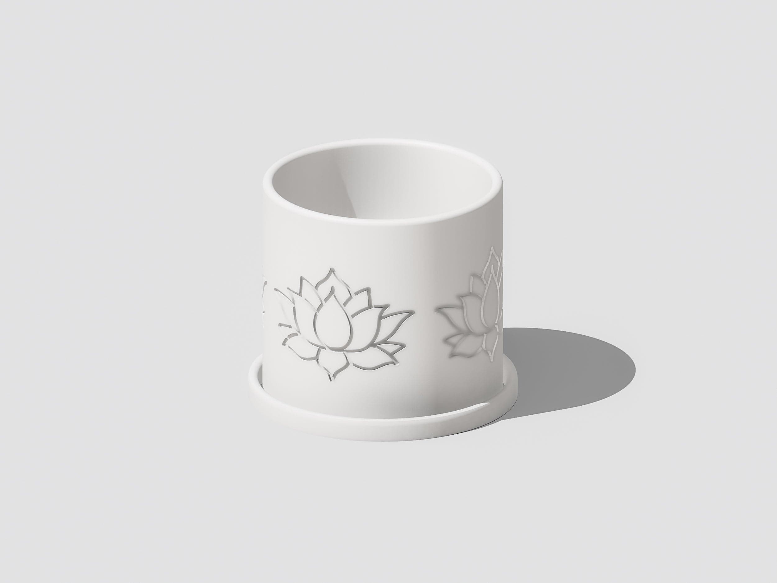 Rosebud HomeGoods Pots &amp; Planters Lotus Flower Pot with Drainage