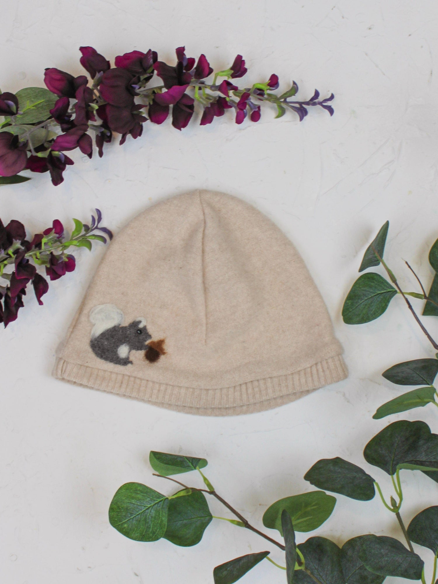 Ash &amp; Rose hat Almond Squirrel Cashmere Hat - Child