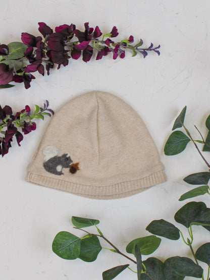 Ash &amp; Rose hat Almond Squirrel Cashmere Hat - Child