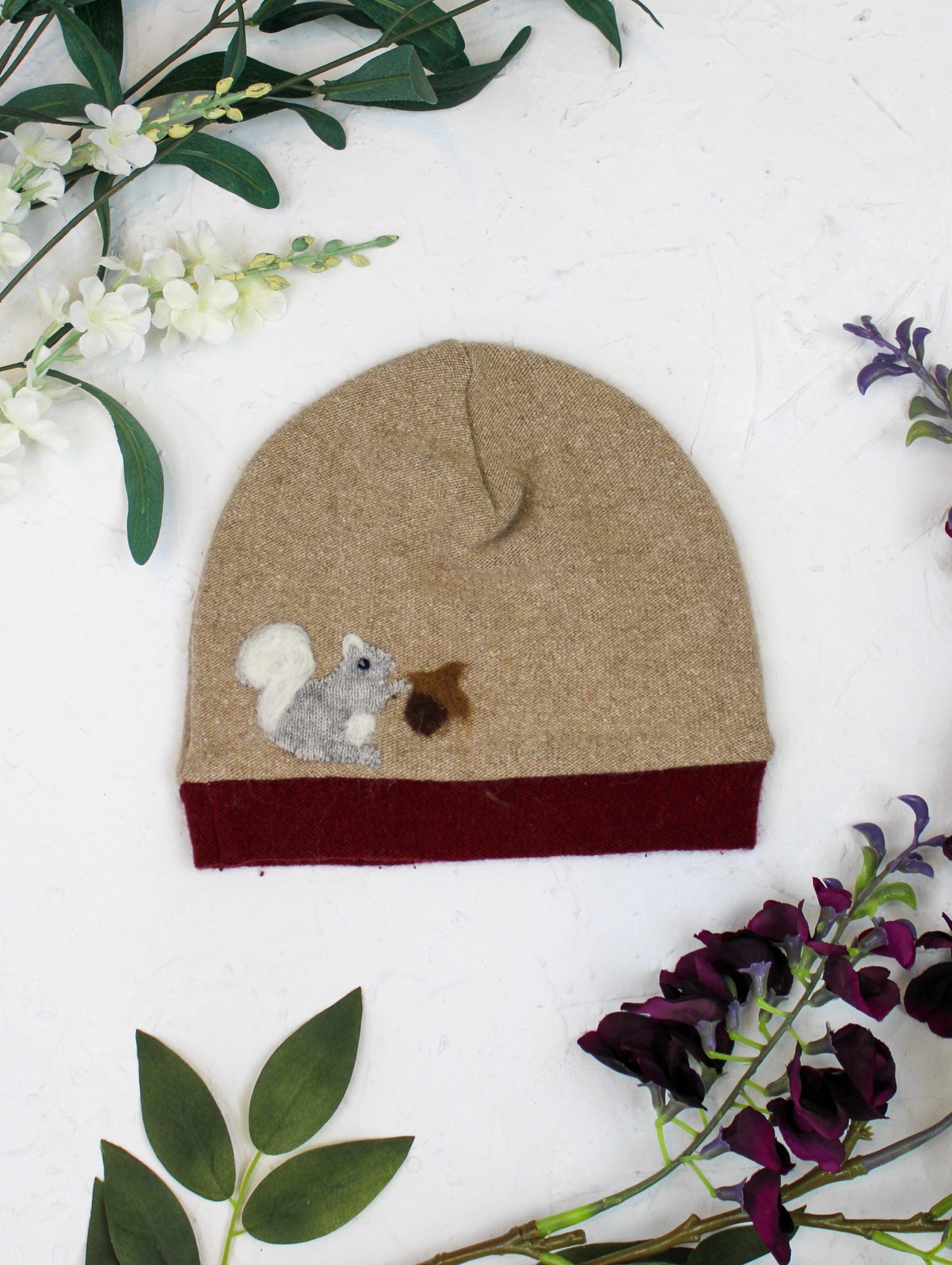 Ash &amp; Rose hat Tan Squirrel Cashmere Hat - Child