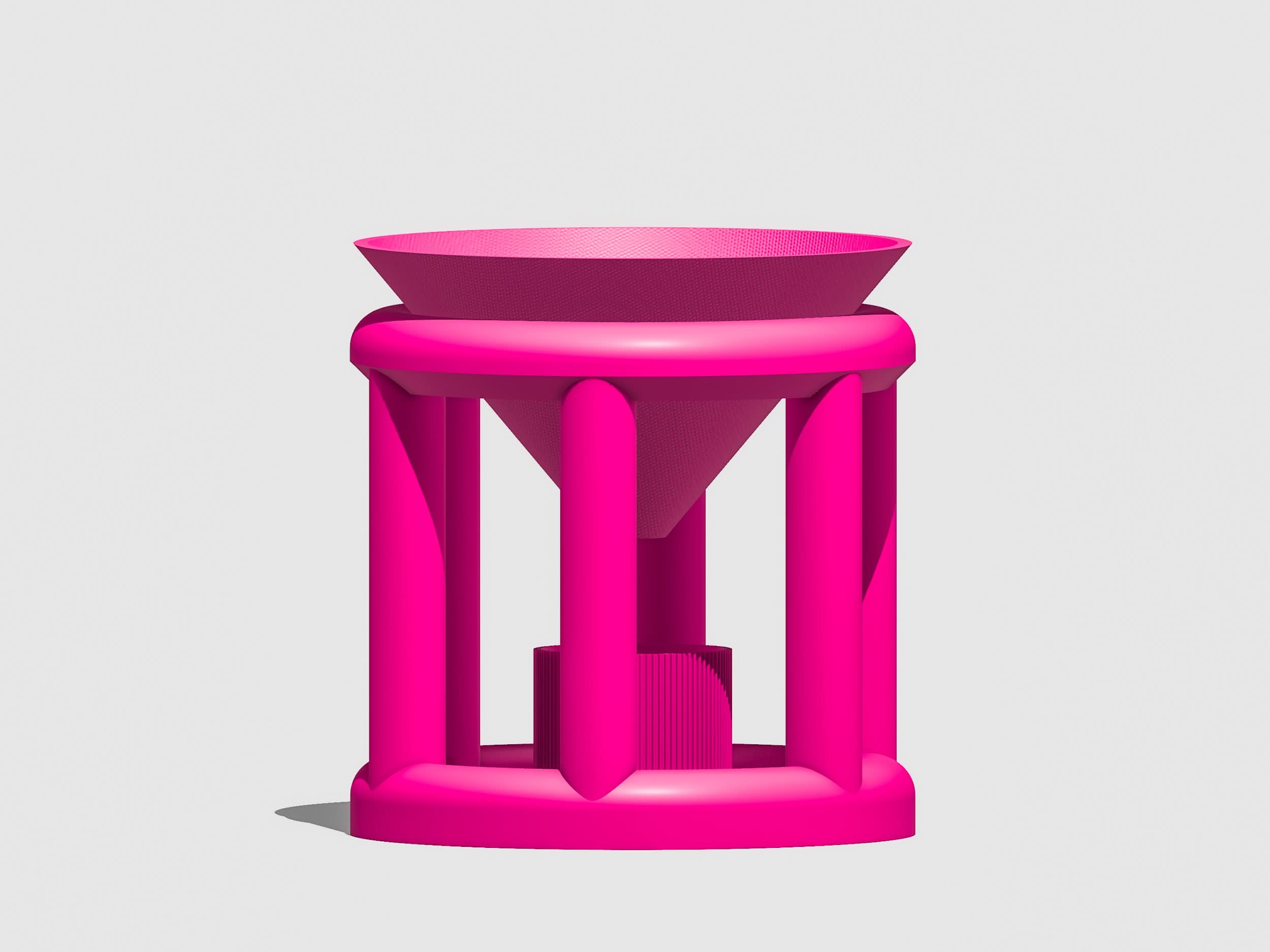 Rosebud HomeGoods Pots &amp; Planters Pink Conduit Plant Stand with Planter &amp; Catch