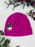 Ash & Rose hat Magenta Owl Cashmere Hat - Adult/Big Kid