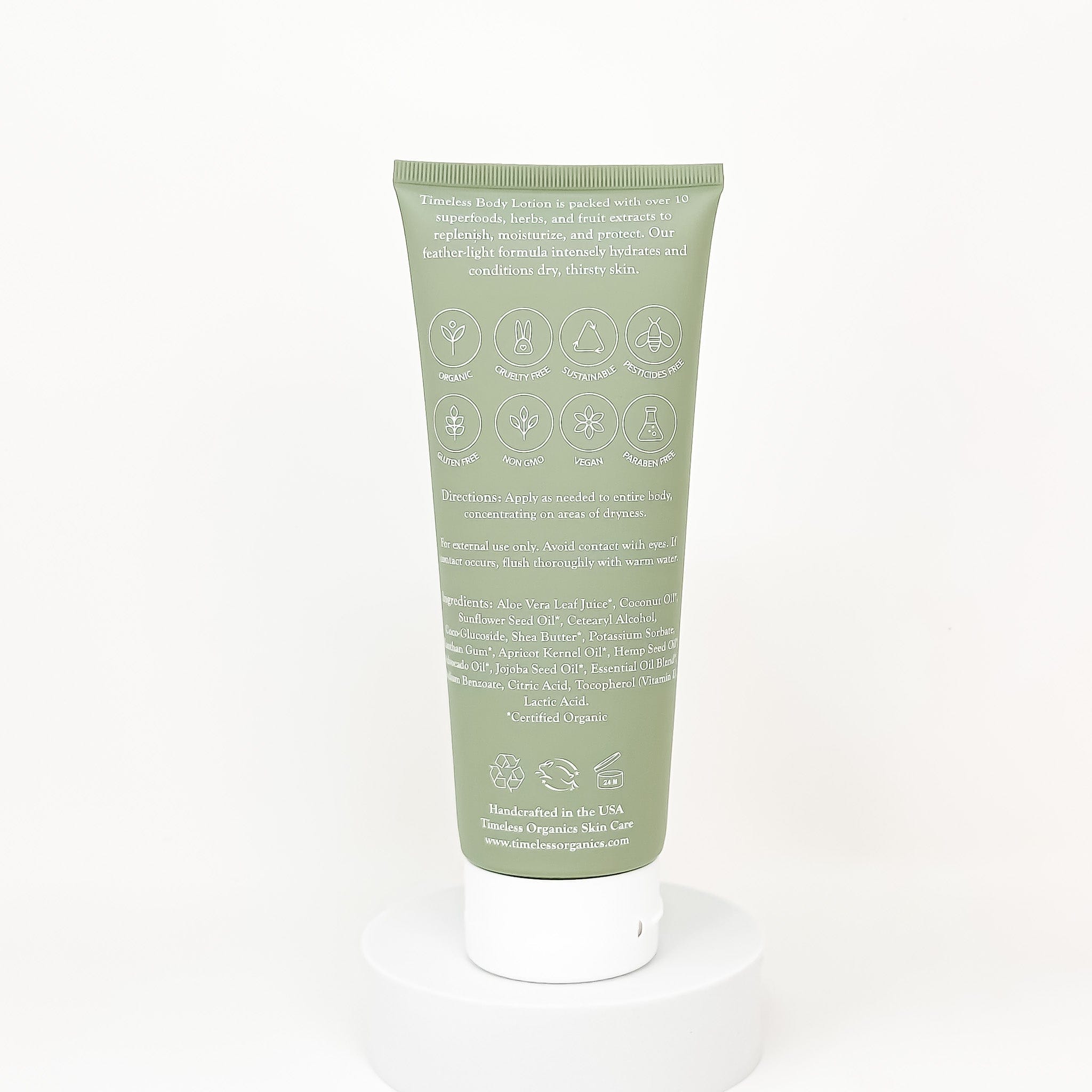 Timeless Organics Skin Care Lotion Timeless Body Lotion