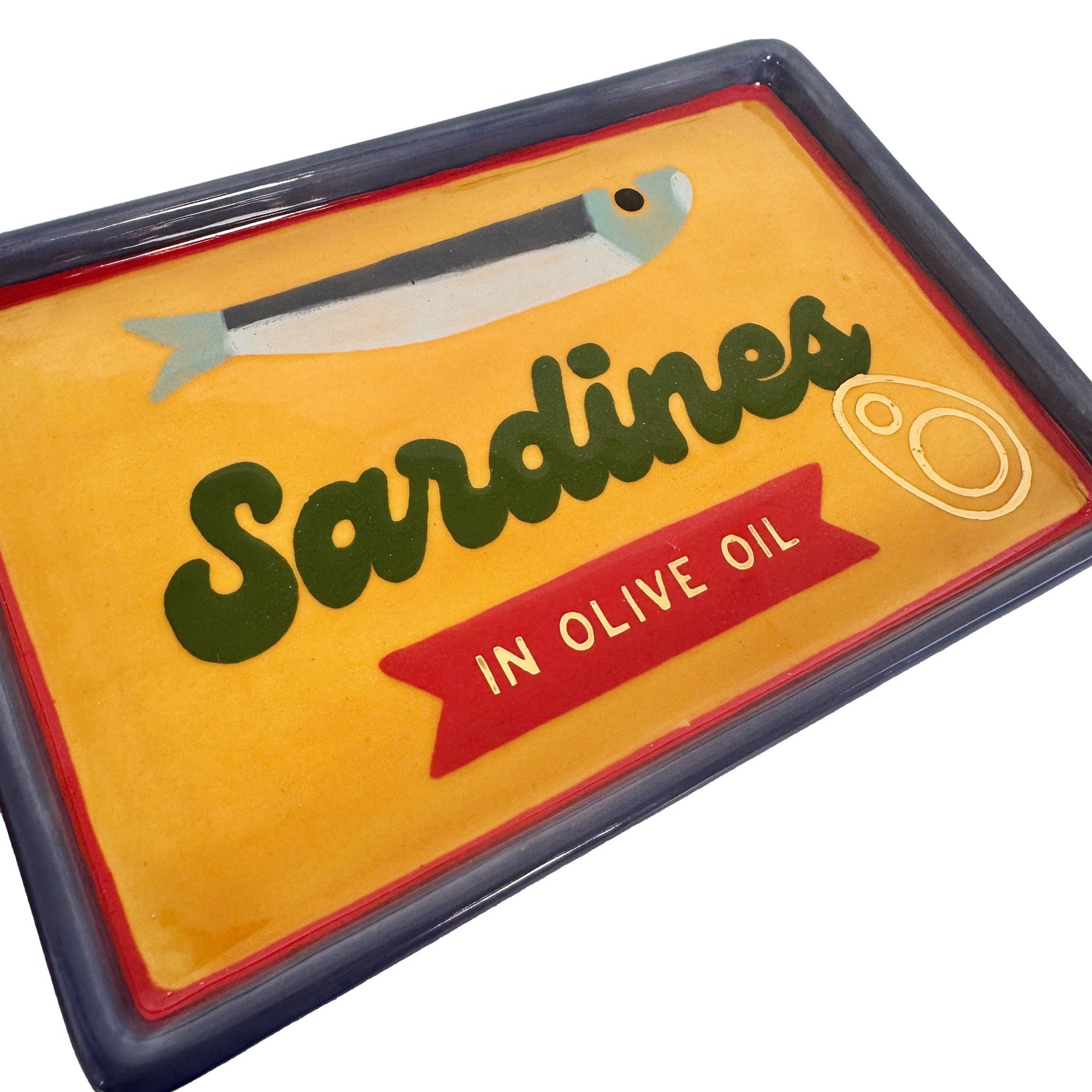 Ruby Clay Company "Canned" Sardine Tray in Yellow