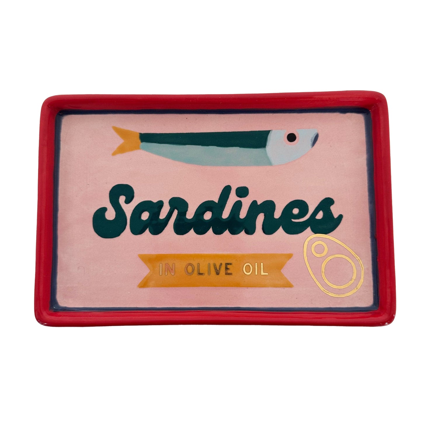 Ruby Clay Company "Canned" Sardine Tray in Pink