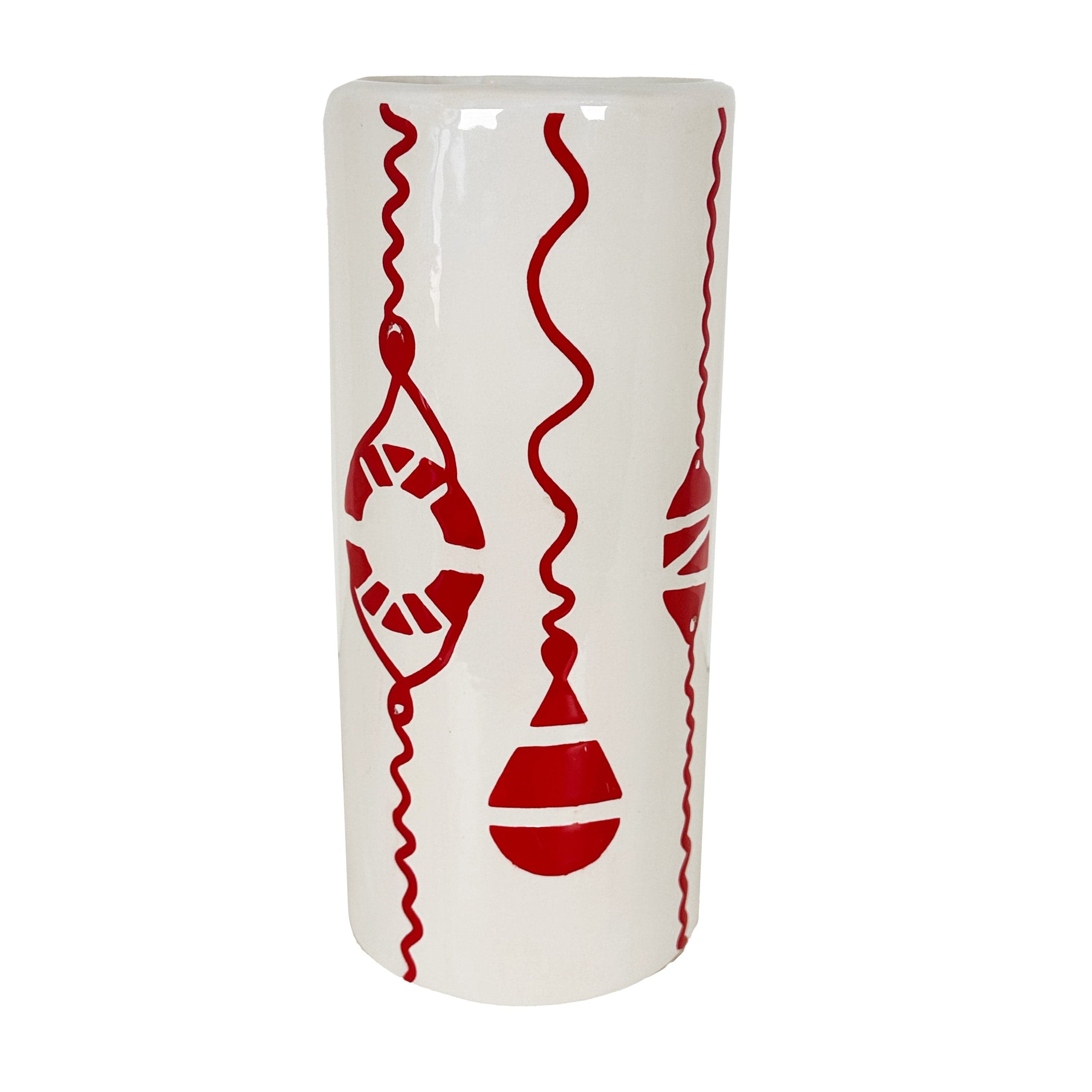 Ruby Clay Company Ruby Red Buoy &amp; Lifesaver Column Vase in 5 Colors