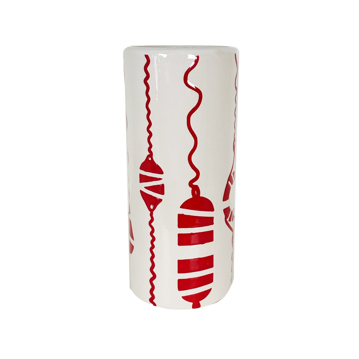 Ruby Clay Company Buoy &amp; Lifesaver Column Vase in 5 Colors