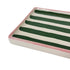 Ruby Clay Company Striped Low Profile Tray in Pink & Green