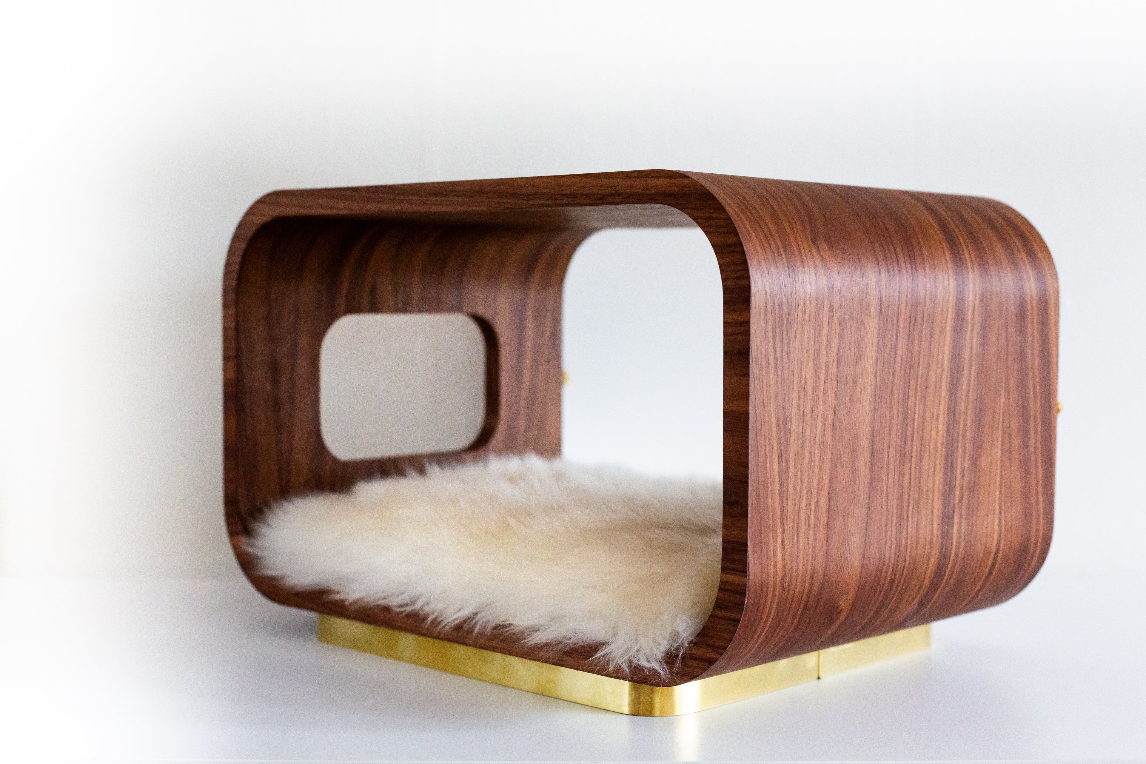 The LUNA Bed in Walnut - My American Goods