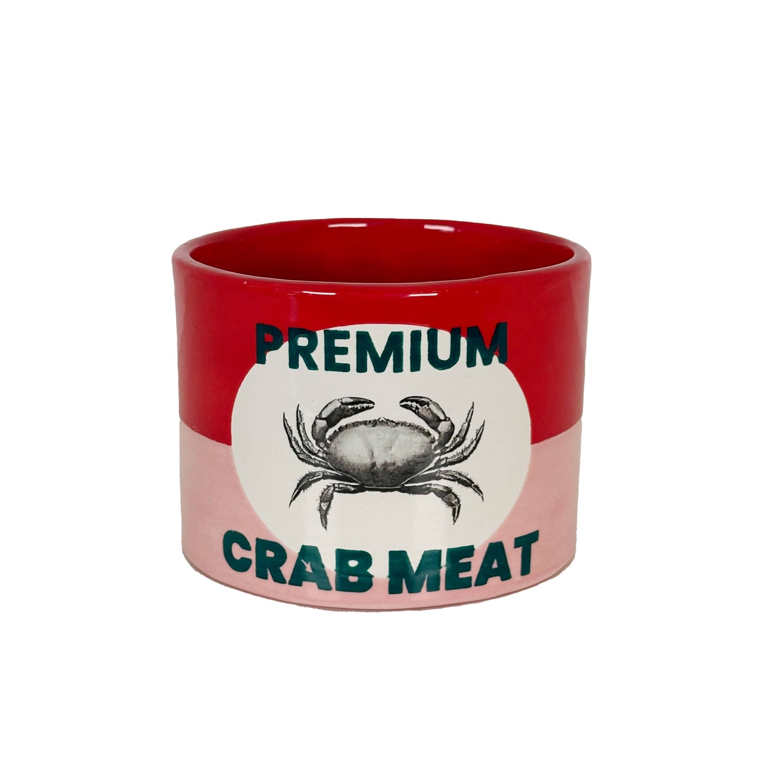Ruby Clay Company "Canned" Crab Meat Vase