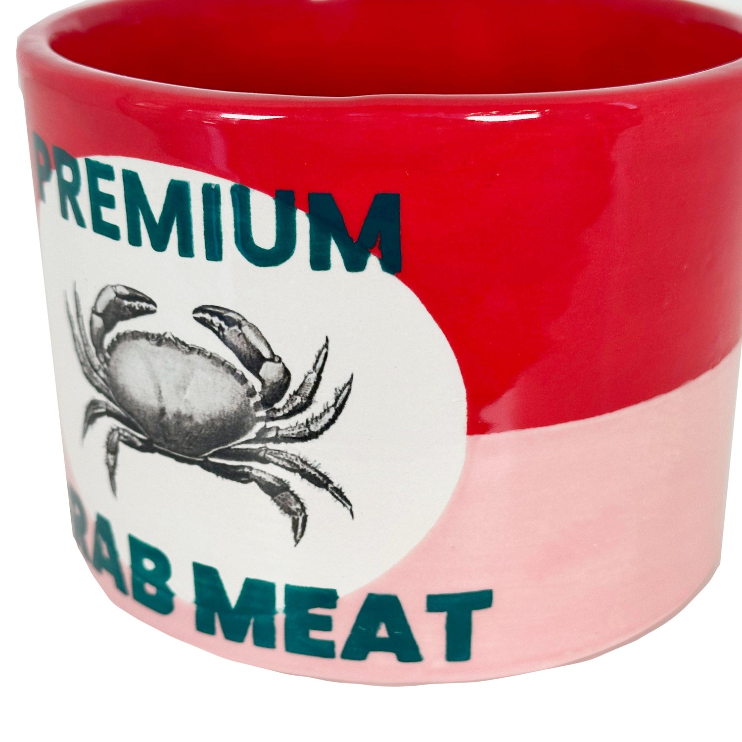 Ruby Clay Company "Canned" Crab Meat Vase