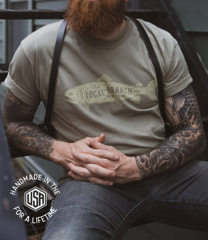 The Local Branch Tee Trout Tee - USA Made
