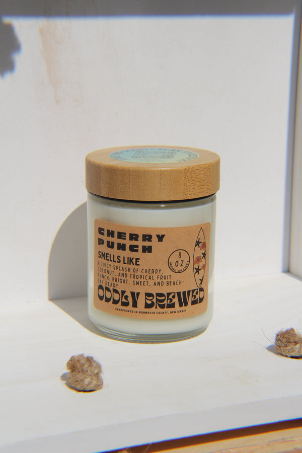 Oddly Brewed Cherry Punch Soy Candle – 8 oz - My American Goods