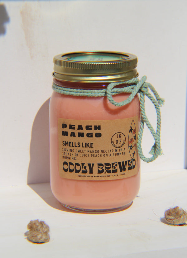 Farmers Market Peach Mango Juice Soy Candle - My American Goods