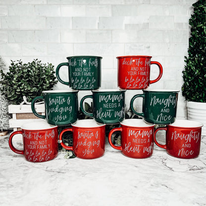 Gia Roma Coffee Mug, Santa is Judging Mug