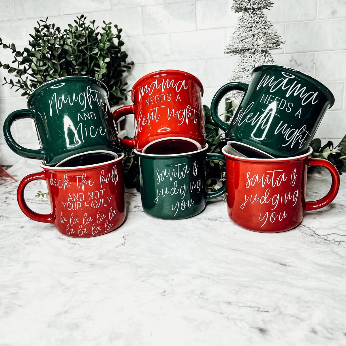 Gia Roma Coffee Mug, Santa is Judging Mug