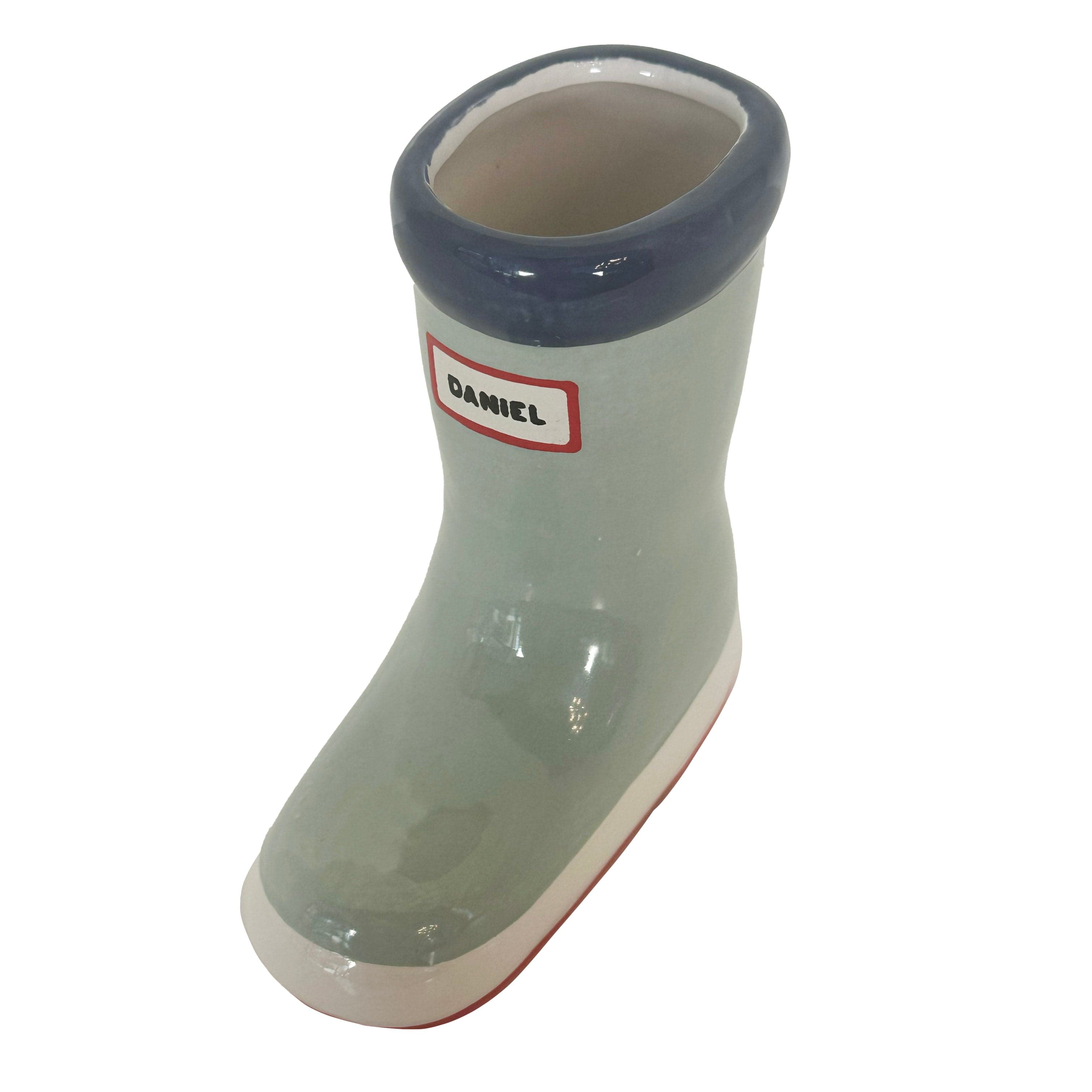 Ruby Clay Company Multicolor Rainboot Vase in Sage