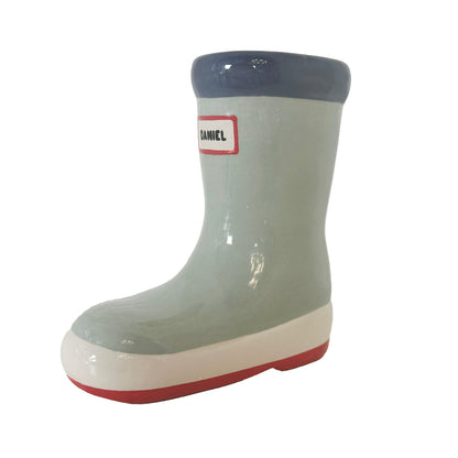 Ruby Clay Company Multicolor Rainboot Vase in Sage