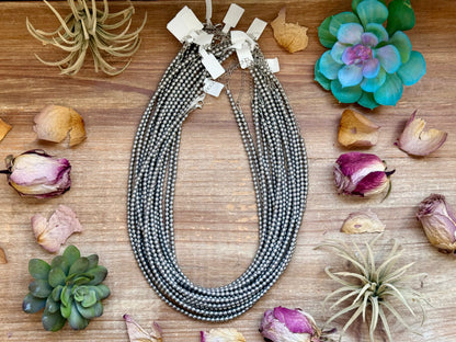 20" Silver-Plated 4mm Bead Necklace