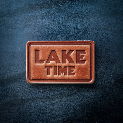 Lake Time Leather Magnet Block Style