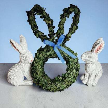 Gia Roma wreath Bunny Wreath Boxwood