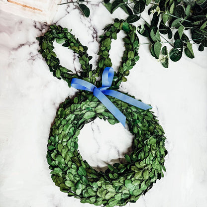 Gia Roma wreath Bunny Wreath Boxwood
