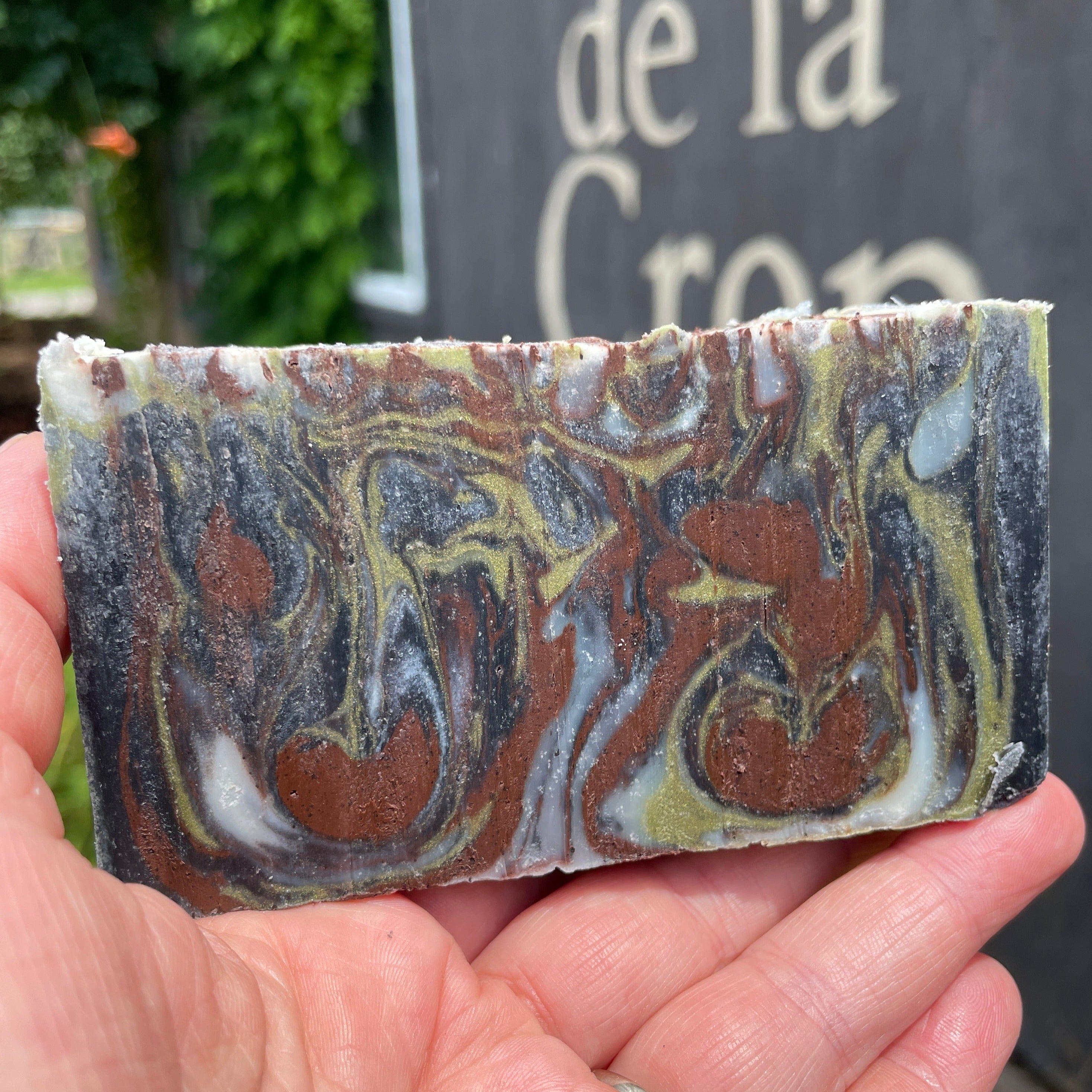 Creme de la Crop Hand Crafted Soap - Cedar, Sandalwood Charcoal