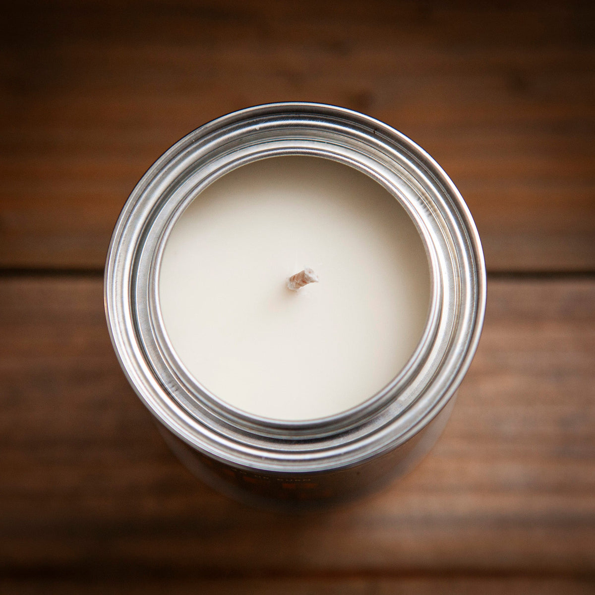 Leather &amp; Bourbon Soy Paint Can Candle