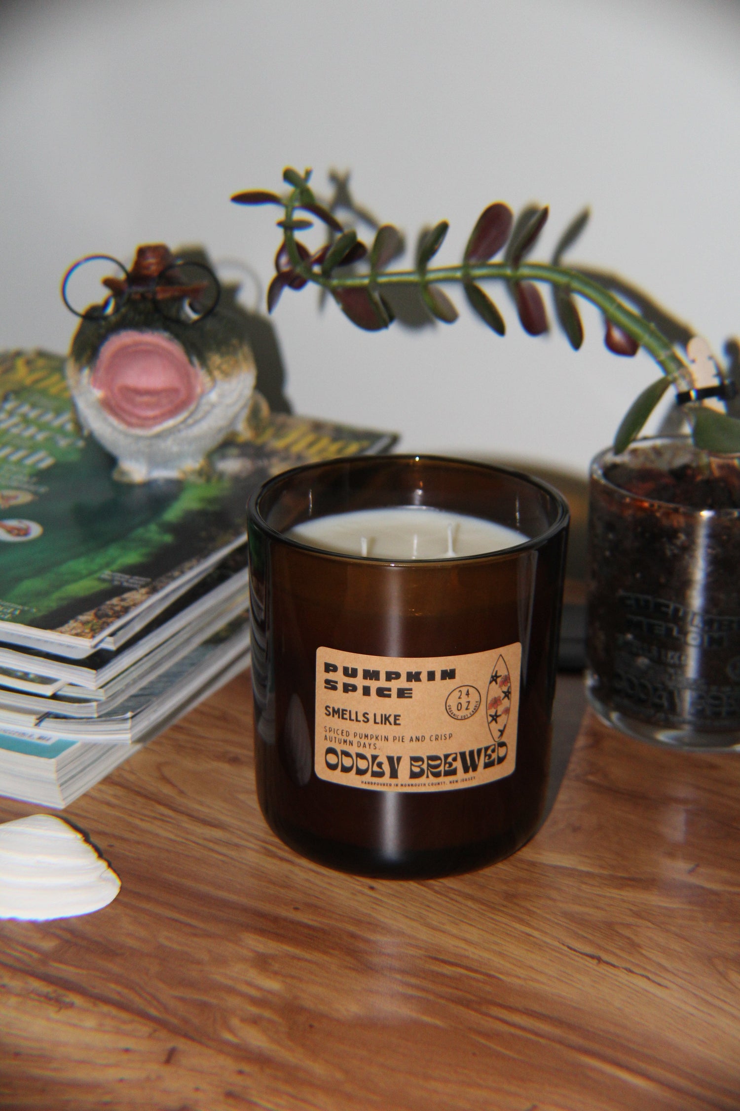 Oddly Brewed Soy candle Pumpkin Spice Soy Candle