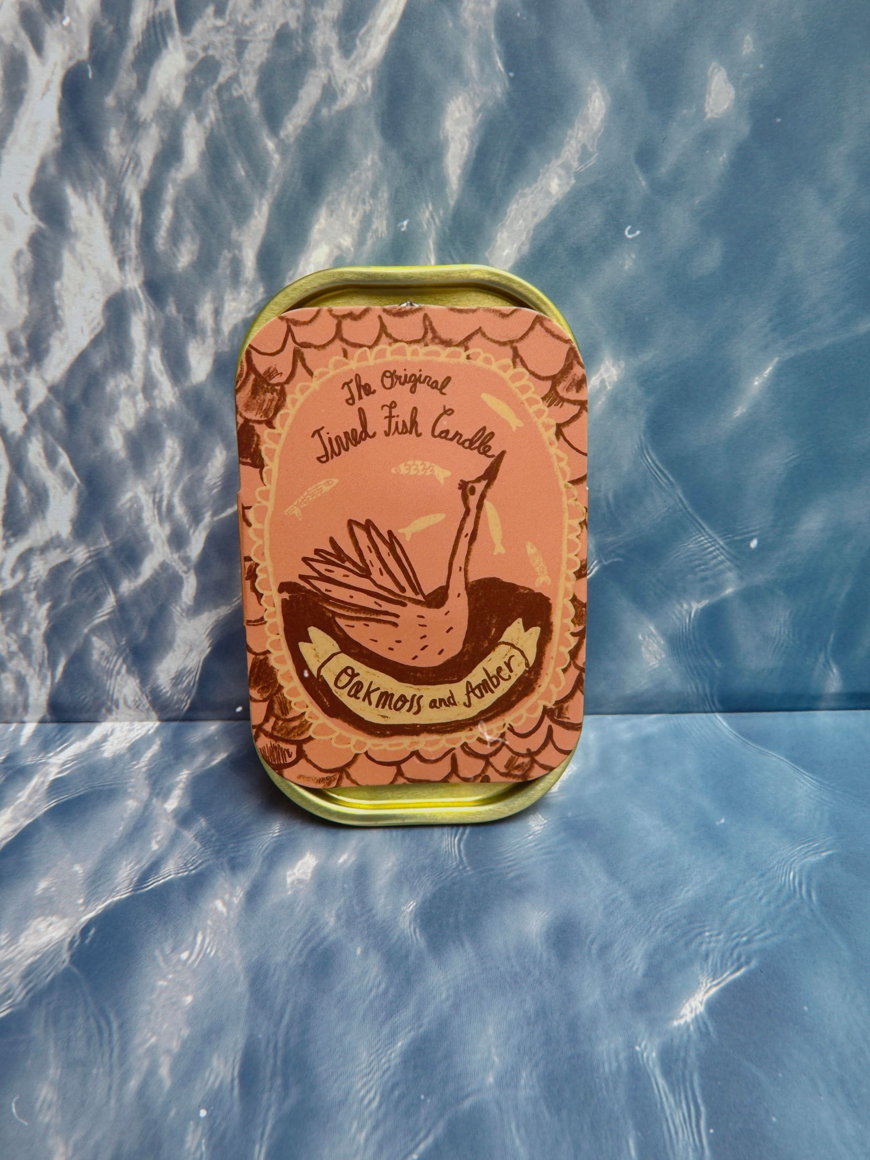 Tinned Candle Tinned Fish Candle - Oakmoss &amp; Amber