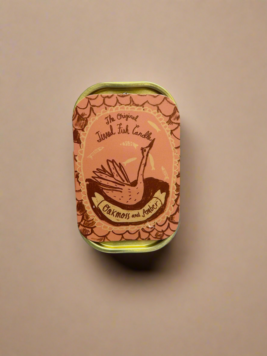 Tinned Fish Candle - Oakmoss &amp; Amber - My American Goods