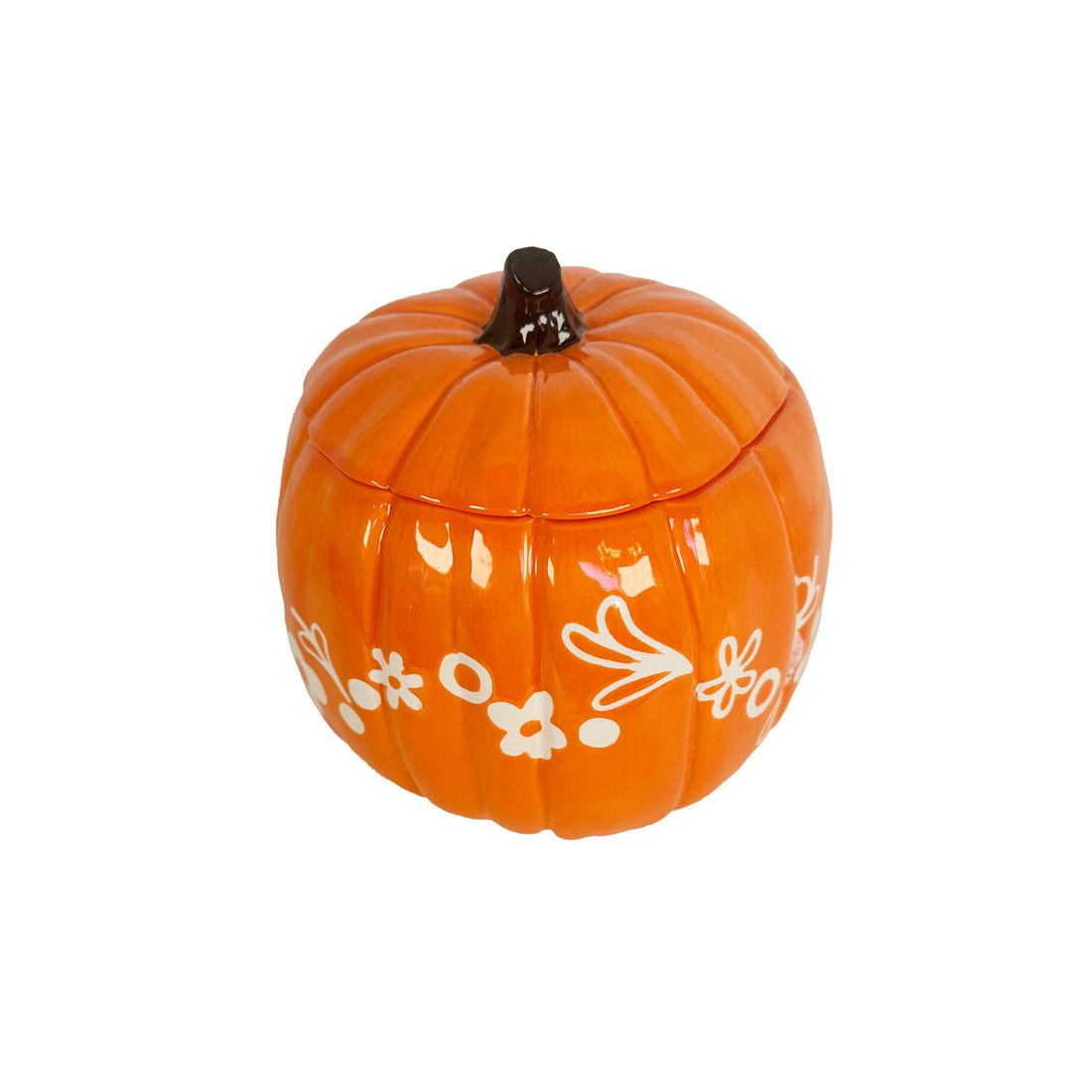 Crazy Daisy Pumpkin Jars in Tiki Orange