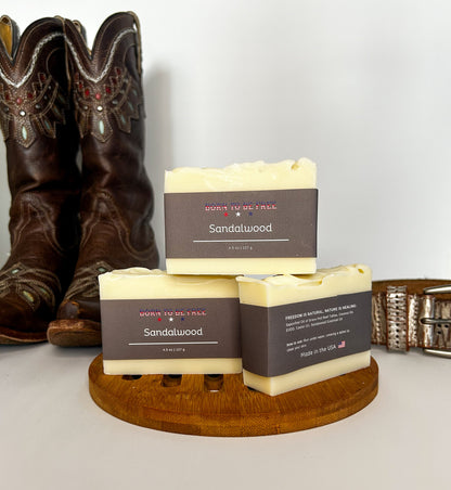 Sandalwood Tallow Soap Bar - My American Goods