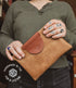 The Local Branch Leather Clutch Pop Pouch Clutch - USA Made