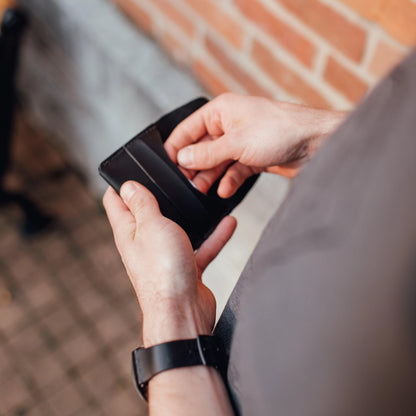The Local Branch Leather Leather Tuck Wallet - USA Made