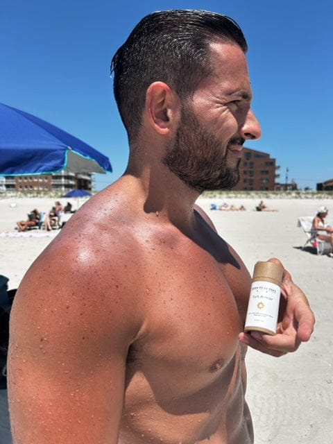 Born To Be Free sunscreen 2.5 oz Kraft Push Up Tube Sun Armor Stick