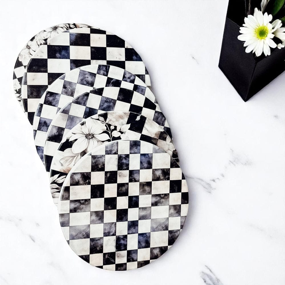 Gia Roma Coaster Courtly Check Coasters
