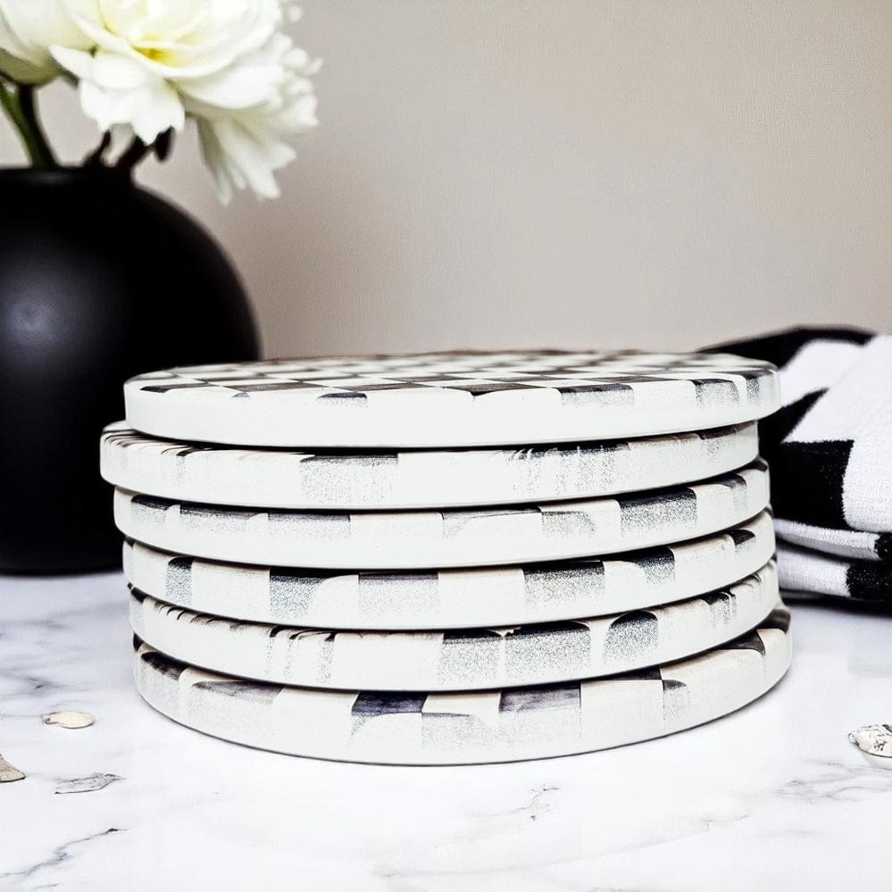 Gia Roma Coaster Courtly Check Coasters