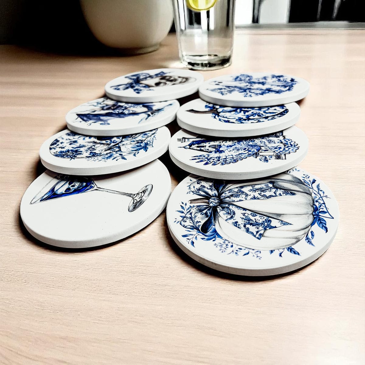 Gia Roma Coaster Chinoiserie Halloween Coasters