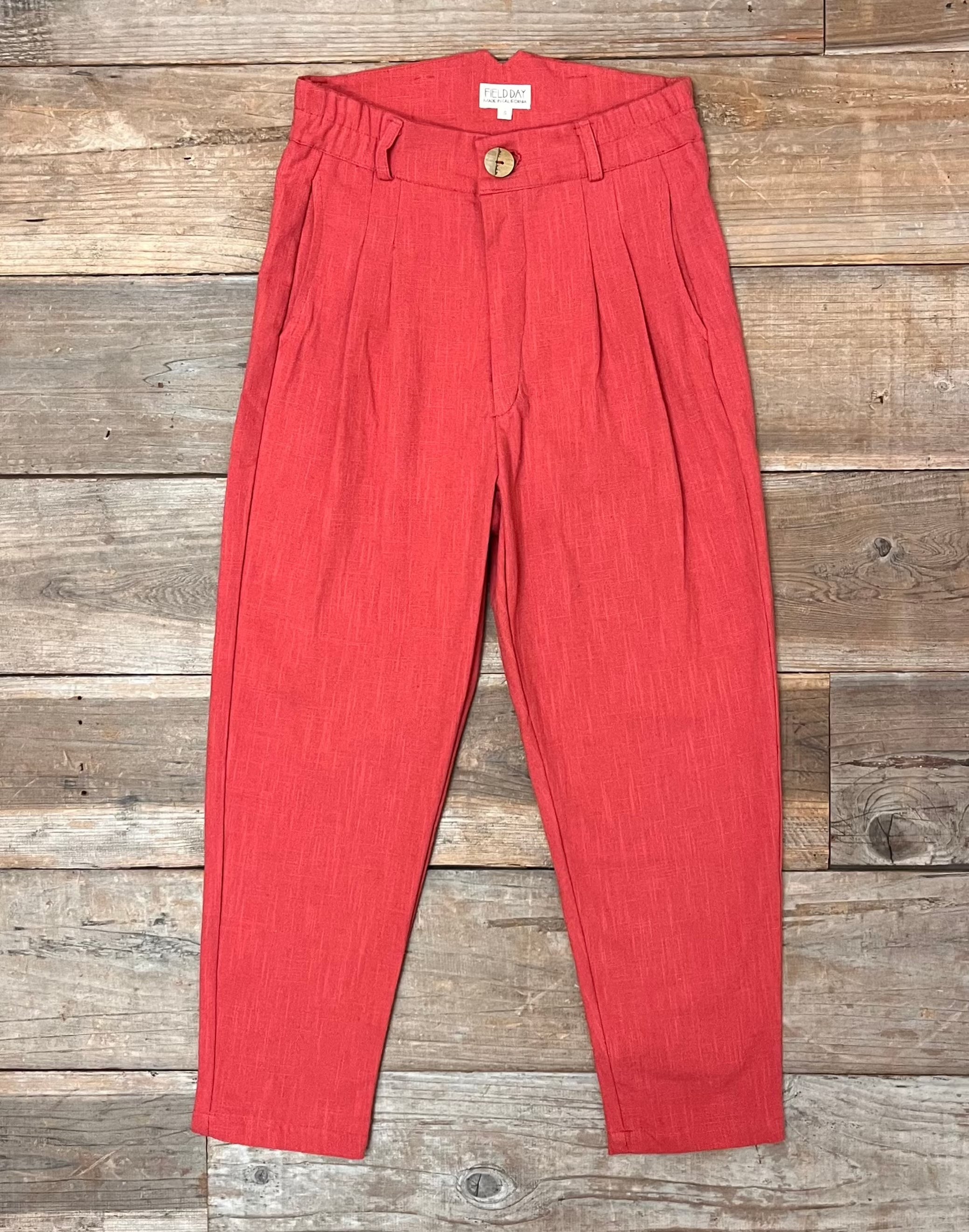 Perfect Pant in Red Sherbert Canvas