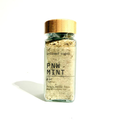 Pacific Northwest Mint infused artisan culinary sugar
