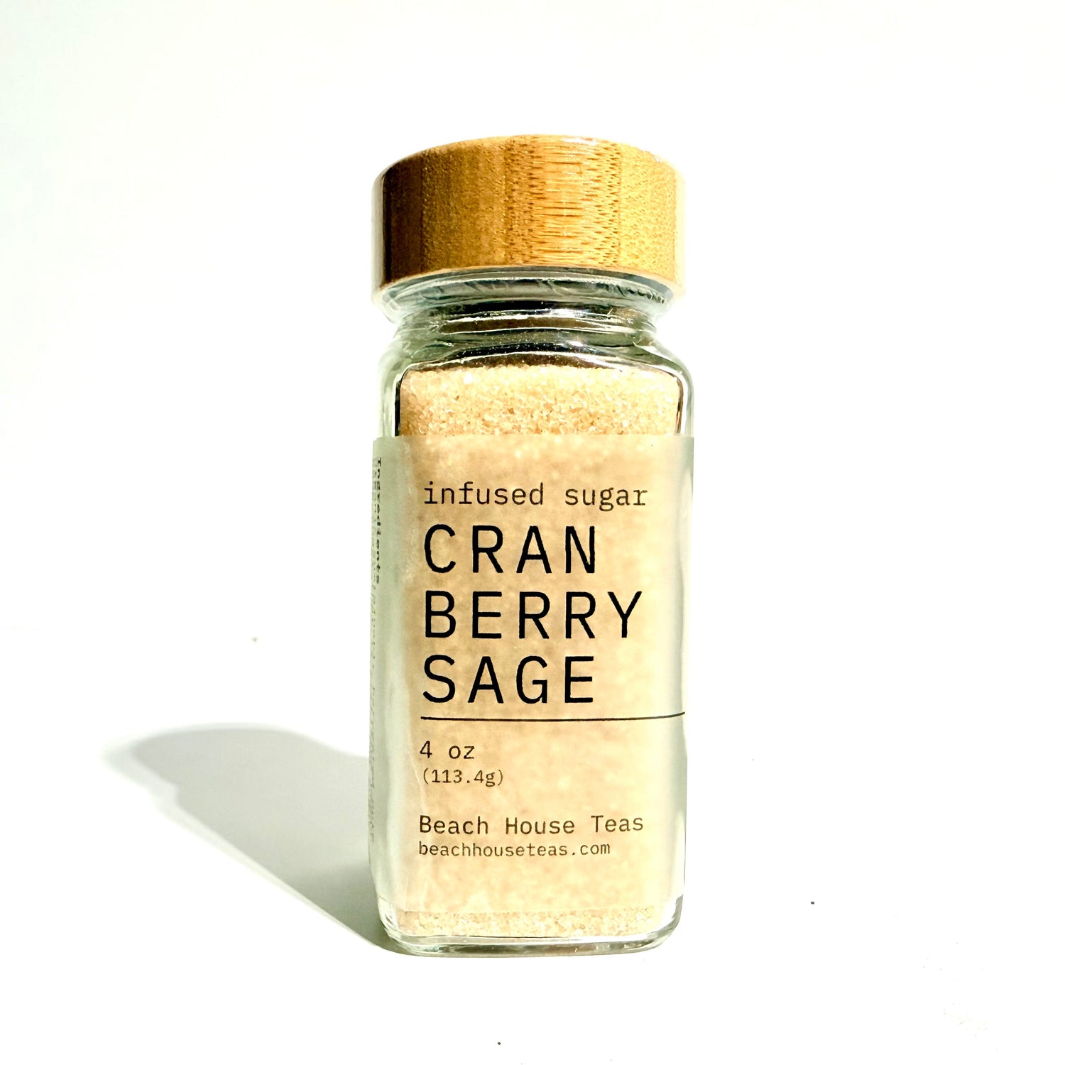 Cranberry Sage infused artisan culinary sugar