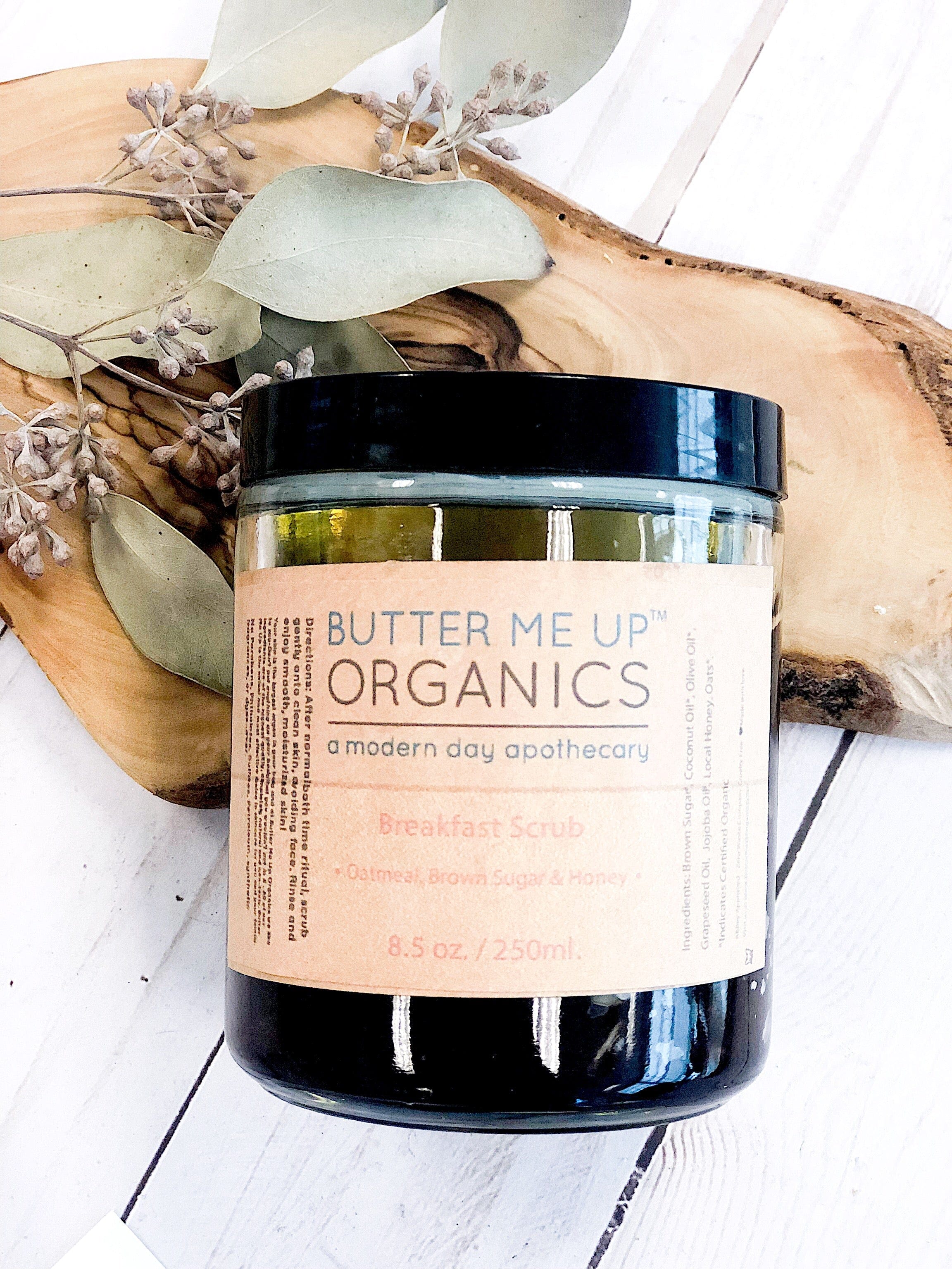 Butter Me Up Organics Body Organic Breakfast Scrub Body Polish Spa Quality