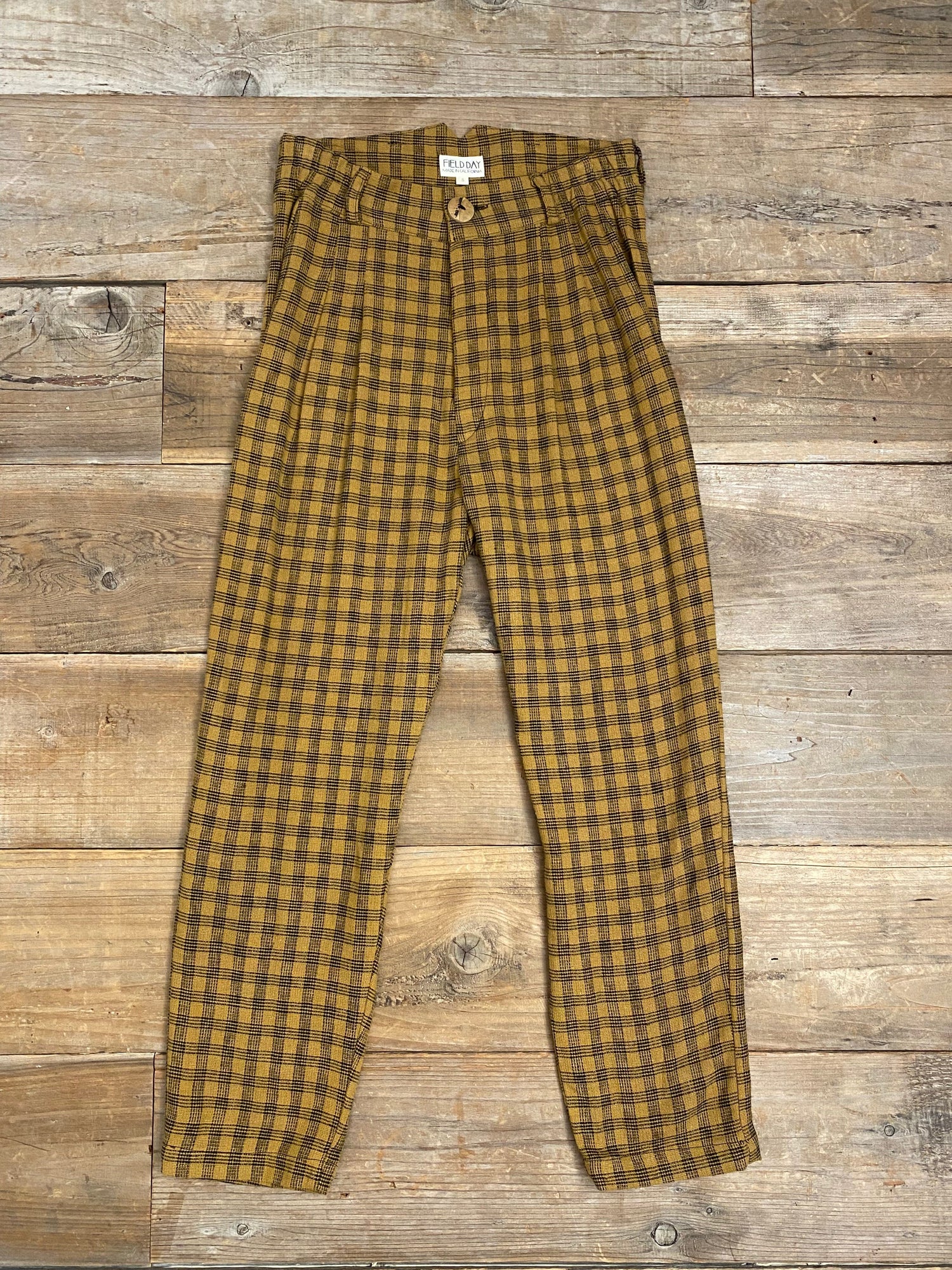 Field Day Pants Perfect Pant in Brown Checker